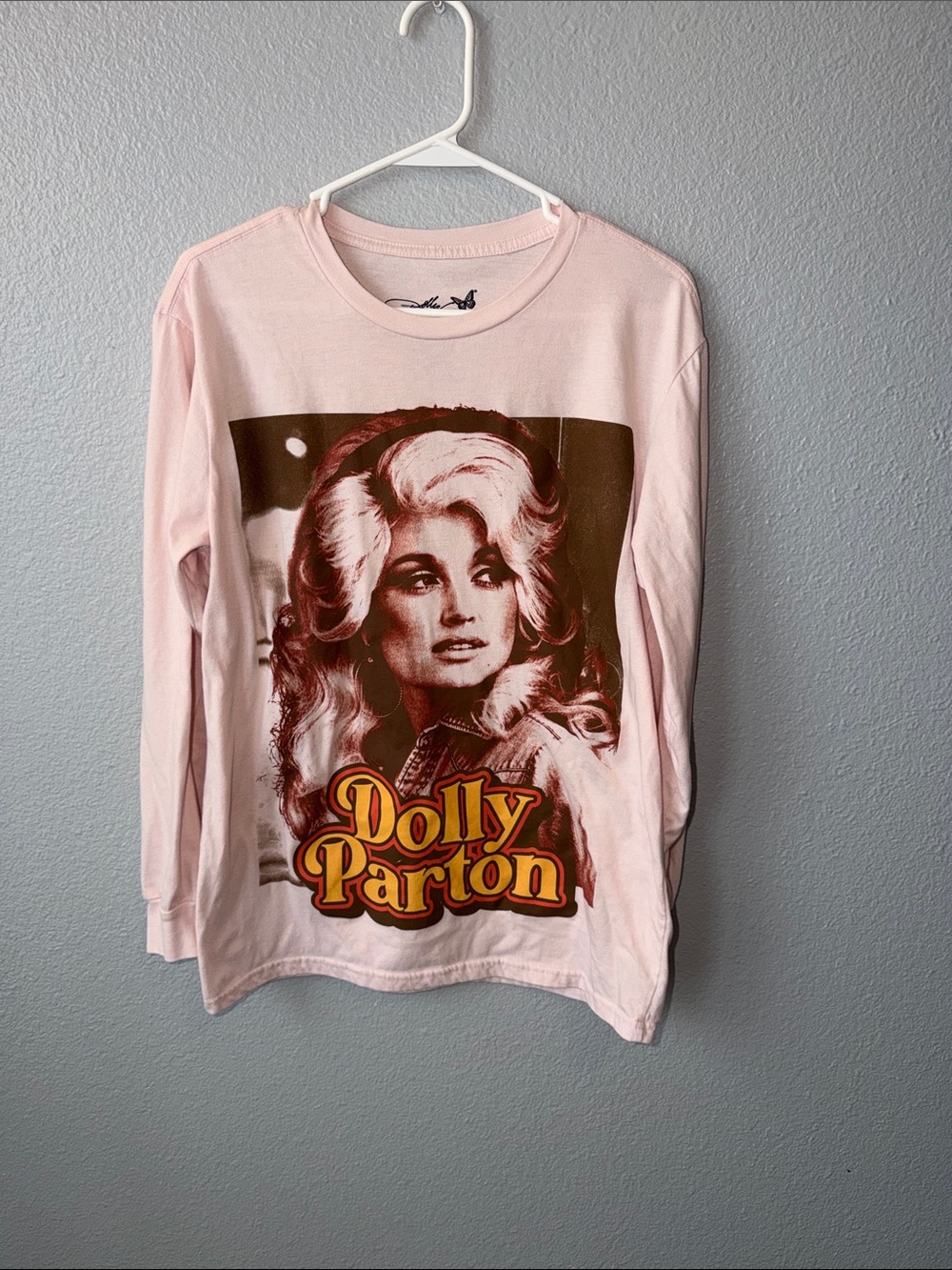Dollcake Light Pink Graphic Tee with Butterfly Logo